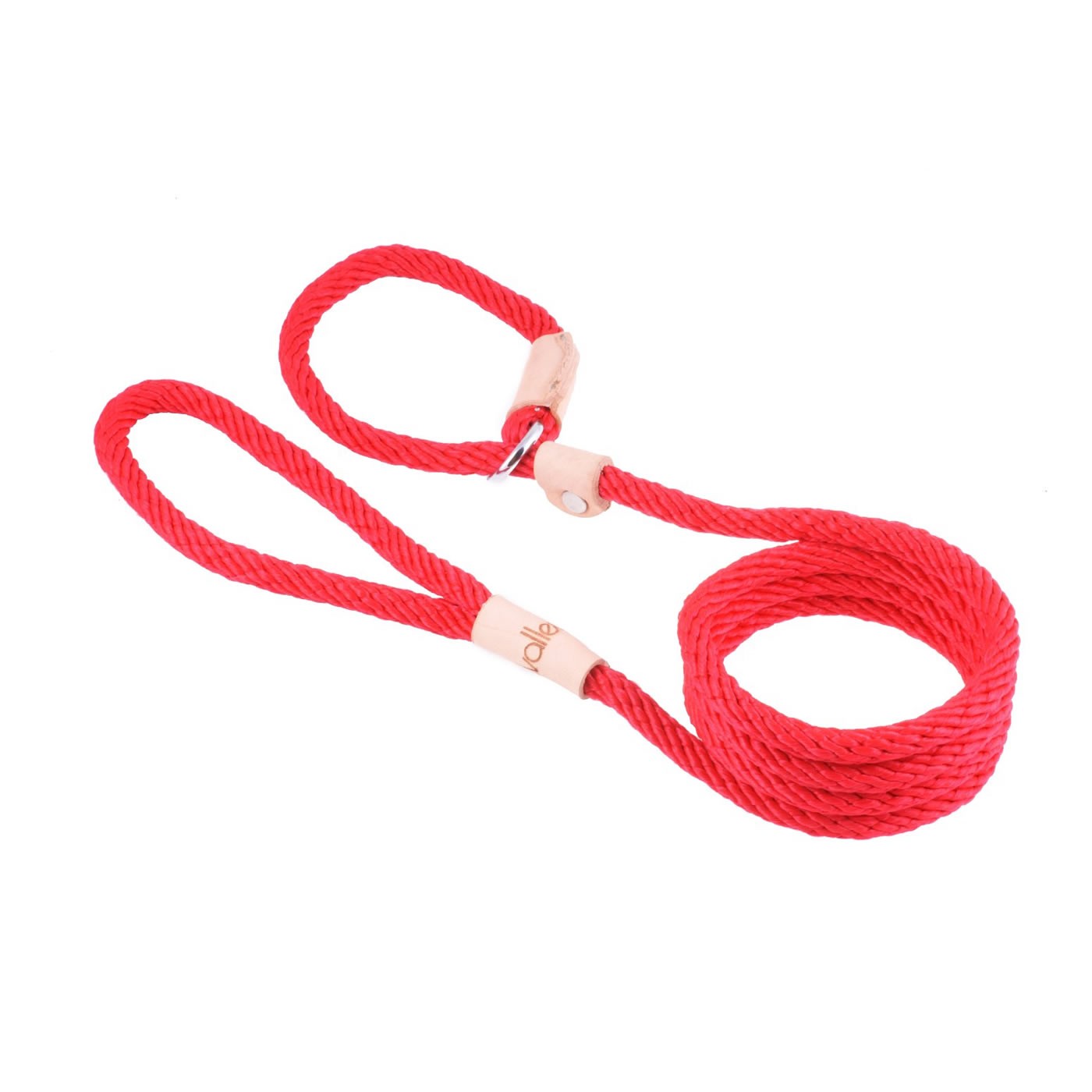 Sport Slip Dog Lead With Stopper - Red