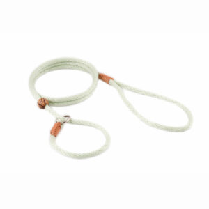 Nylon Slip Dog Lead With Stopper 6 mm - Light Lime