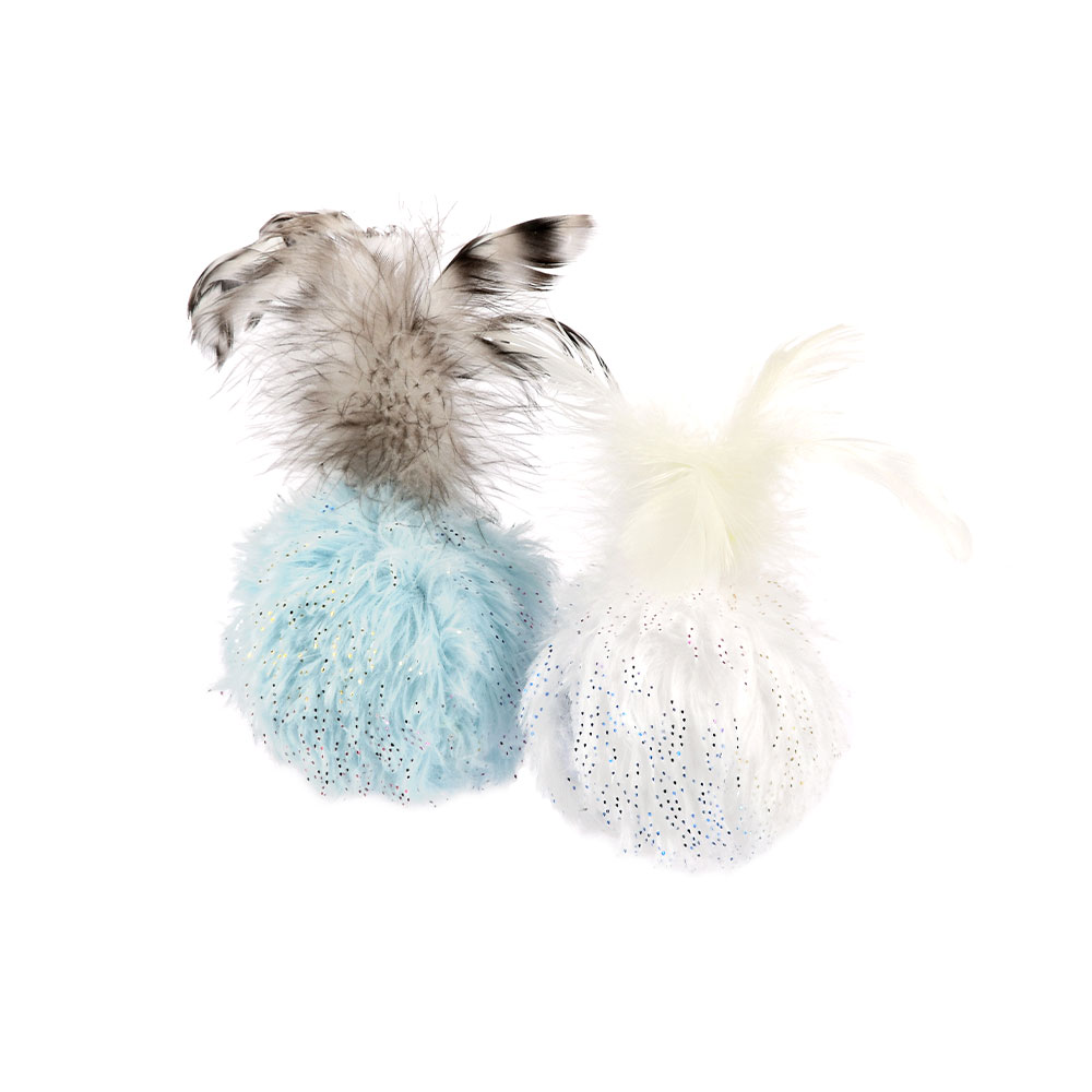 Feline Frenzy Holiday Balls of Furry Cat Toy