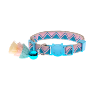 Sky Blue Bohemian Cat Collar