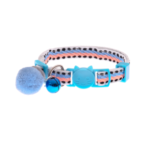 Aqua Blue Snowball Cat Collar