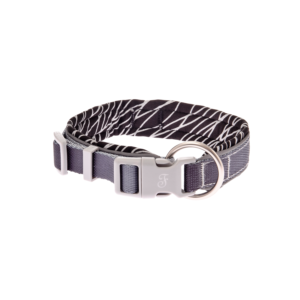 Onda Reflective Dog Collar - Black