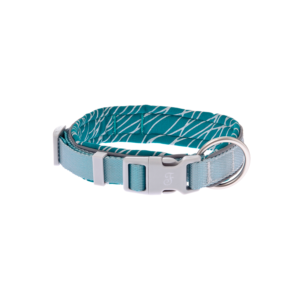 Onda Reflective Dog Collar - Teal
