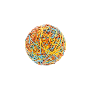 Colourful Yarn Ball Cat Toy