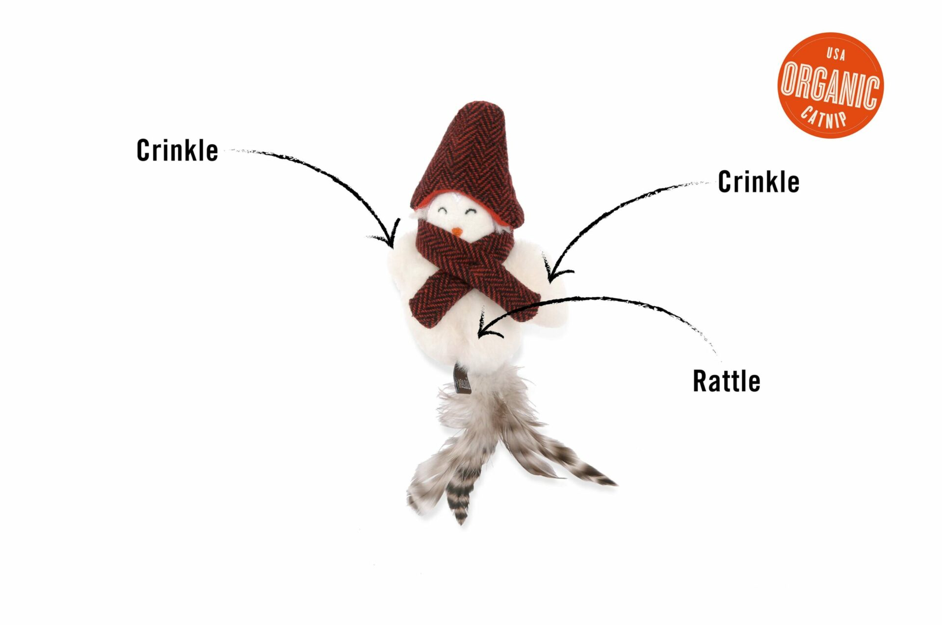 Feline Frenzy Holiday Chirpy Birdie Cat Toy - Image 2