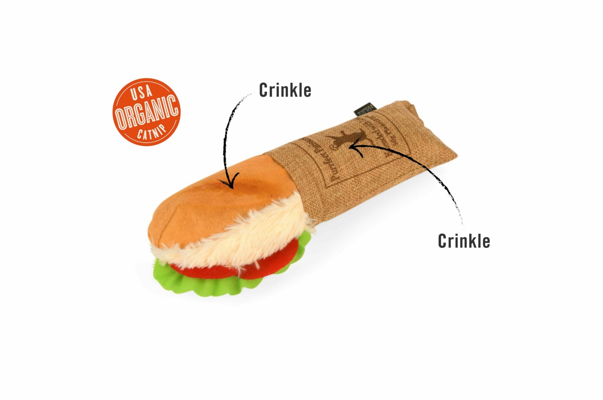 Feline Frenzy Kicker Tuna Baguette Cat Toy - Image 2