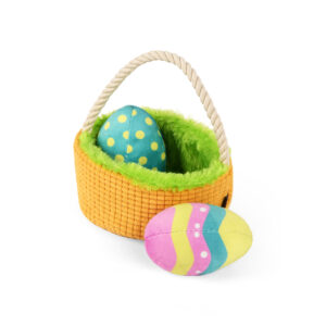 P.L.A.Y. Hippity Hoppity Egg Basket Easter Dog Toy