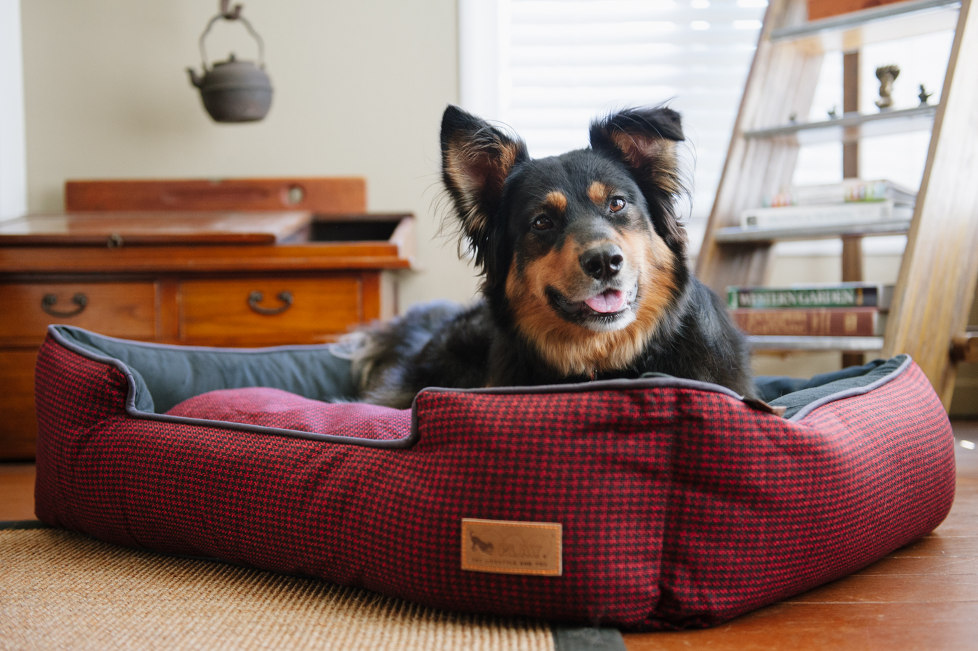 Cayenne Red Houndstooth Lounge Bed - Image 4