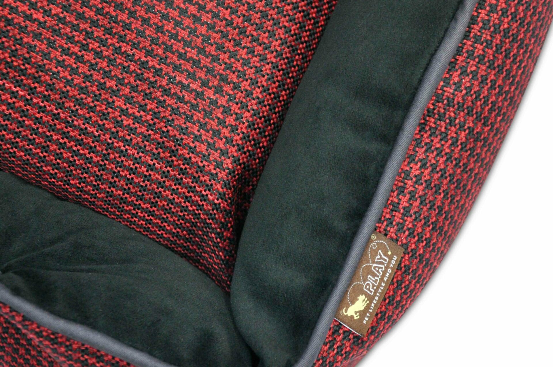 Cayenne Red Houndstooth Lounge Bed - Image 2