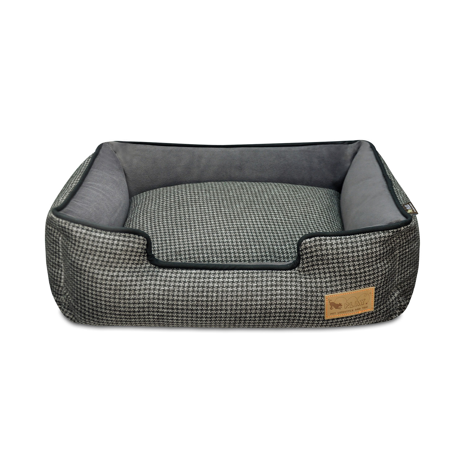 Shadow Grey Houndstooth Lounge Bed