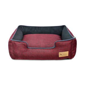 Cayenne Red Houndstooth Lounge Bed