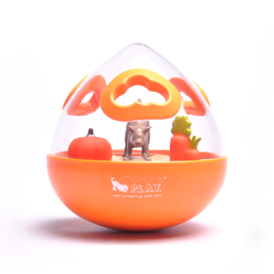 Wobble Ball Enrichment Treat Toy 2.0 - Pumpkin Orange