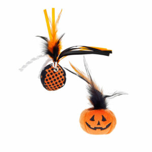 Pumpkin & Ball Cat Toy