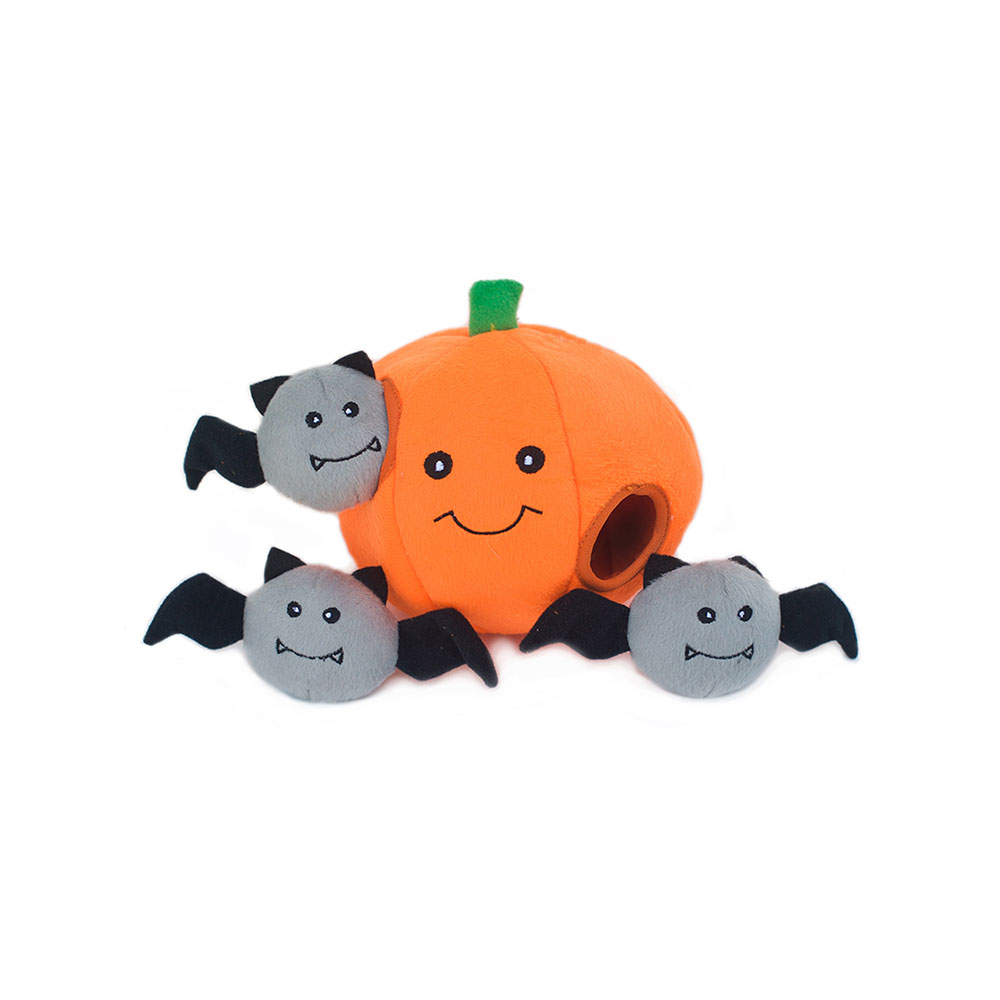Halloween Burrow - Pumpkin with Bats