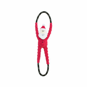 ZippyPaws Holiday RopeTugz Santa Dog Toy