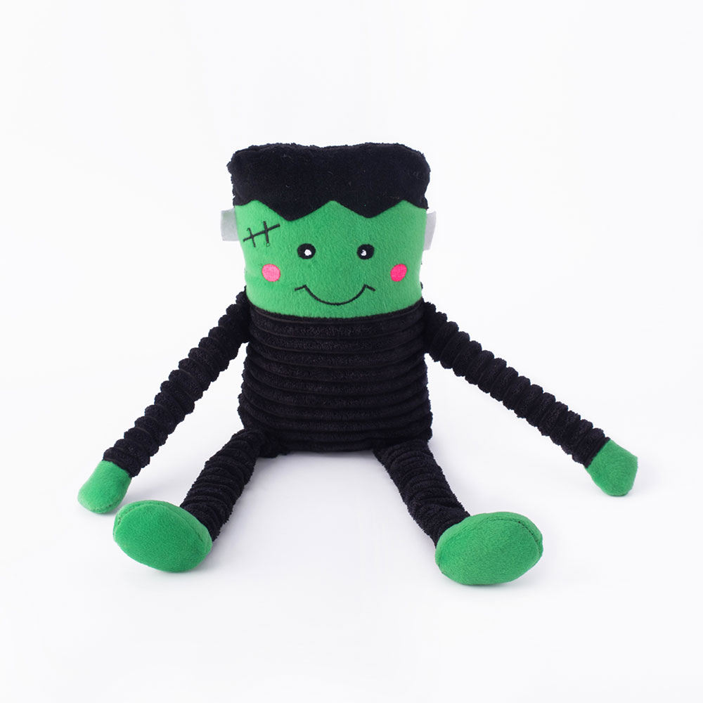 ZippyPaws Halloween Crinkle Frankenstein's Monster Dog Toy