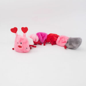 Valentine's Caterpillar - Large with 7 Squeakers