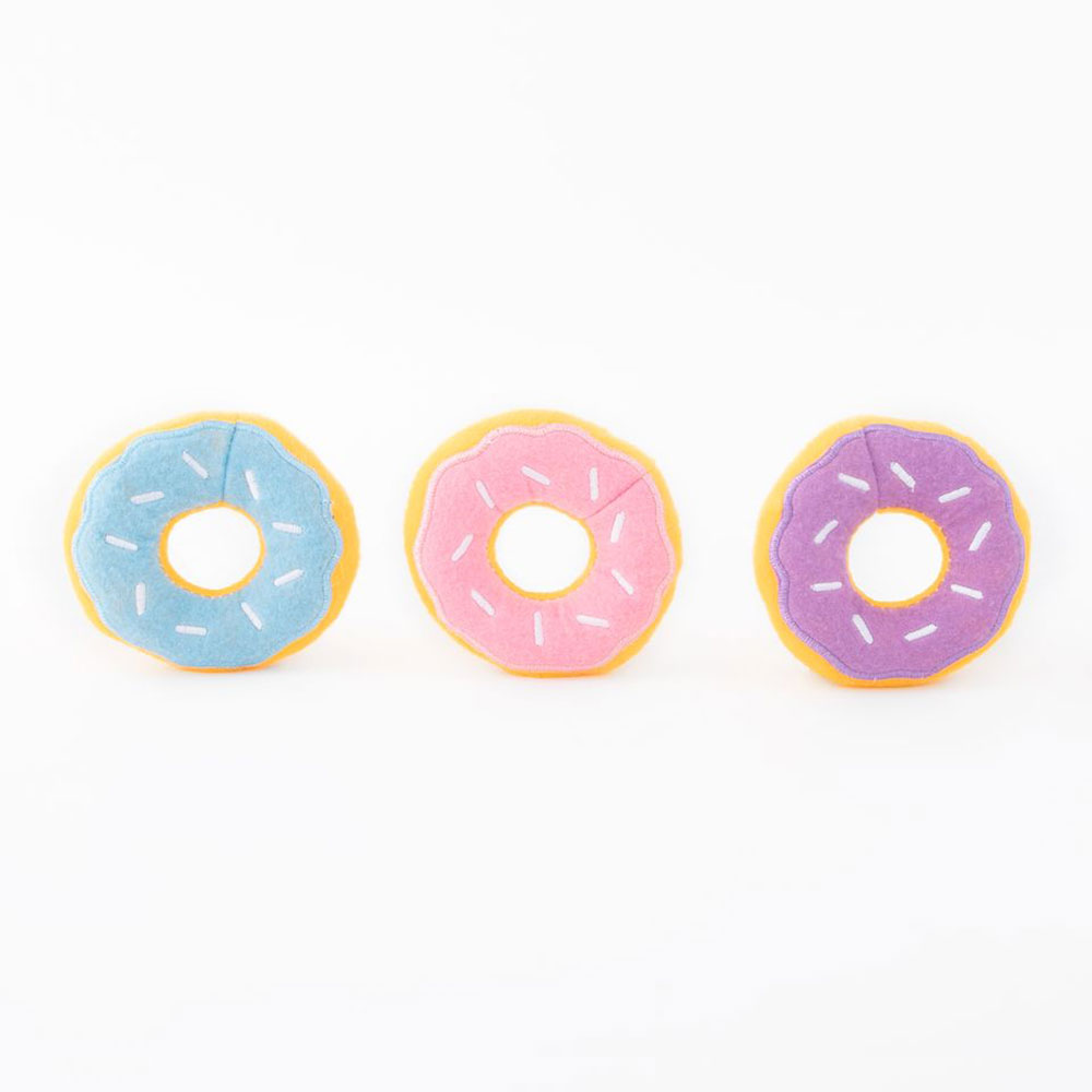 ZippyPaws Easter Miniz 3-Pack Donutz Donut Easter Dog Toy ZP737