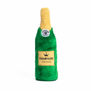 ZippyPaws Happy Hour Champagne Dog Toy without stuffing and squeakers ZP923