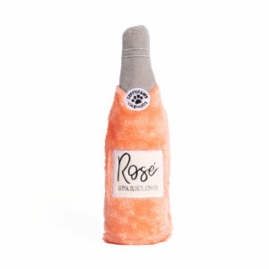 ZippyPaws Happy Hour Rosé Dog Toy without stuffing and squeakers ZP923