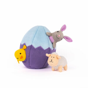 ZippyPaws Zippy Burrow Easter Egg and Friends Interactive Puzzle Easter Dog Toy ZP713