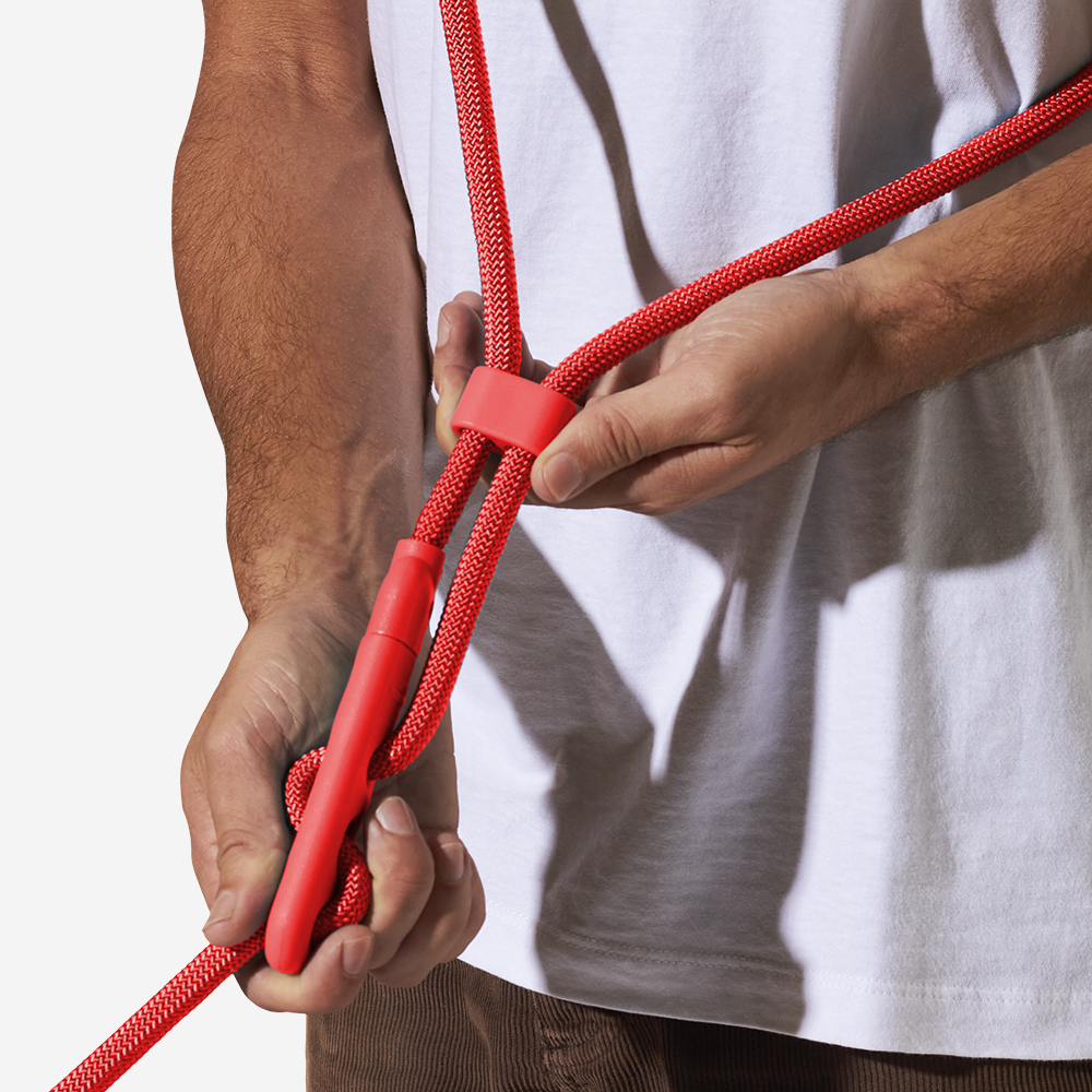Neon Coral Hands-Free Dog Leash - Image 4