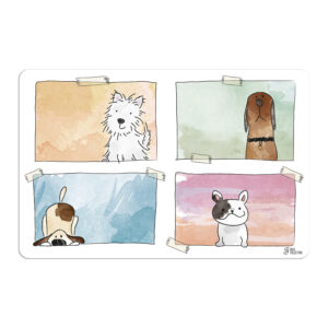Aquarelle Dog Bowl Mat