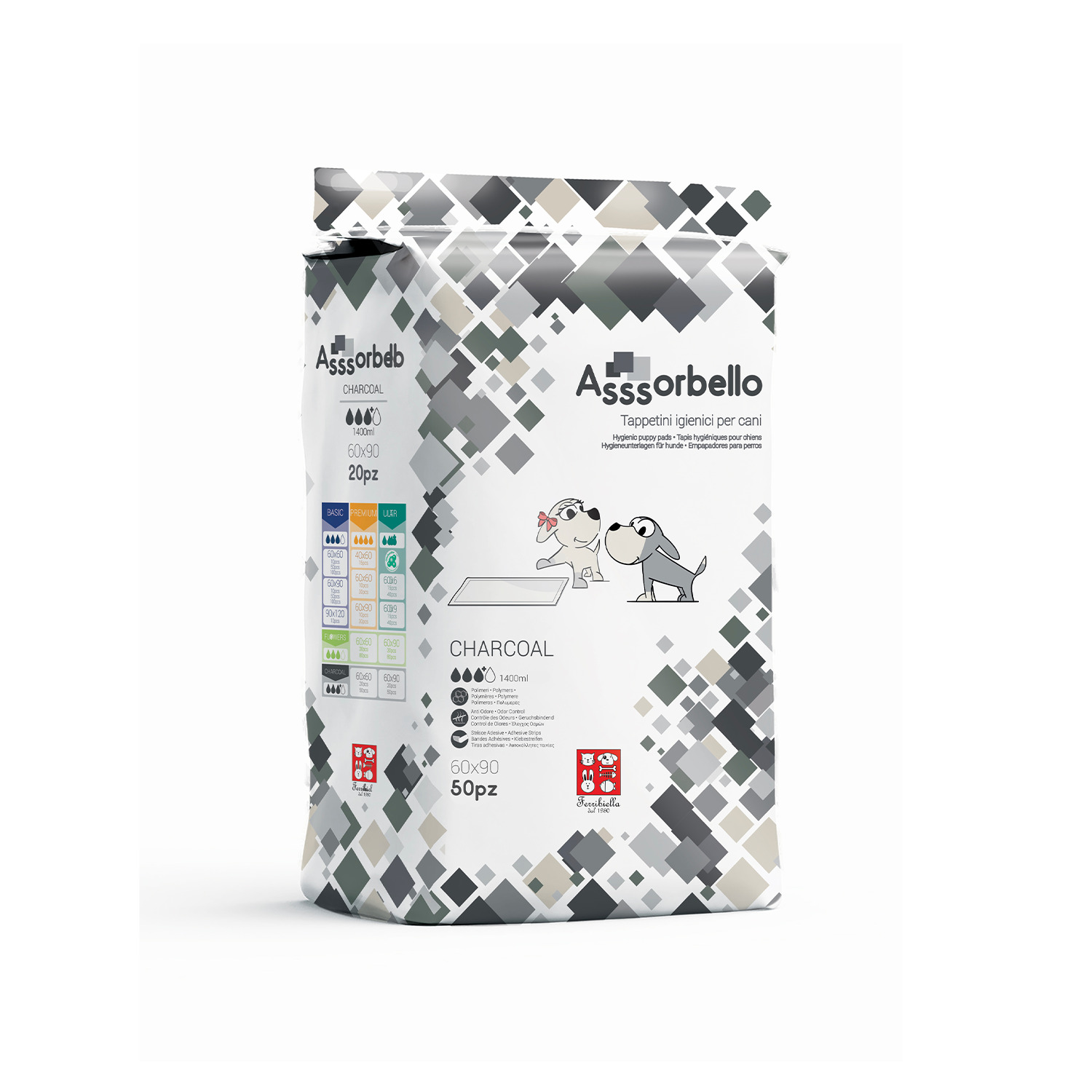 Charcoal Dog Pee Pads 60 x 90 cm - Image 2