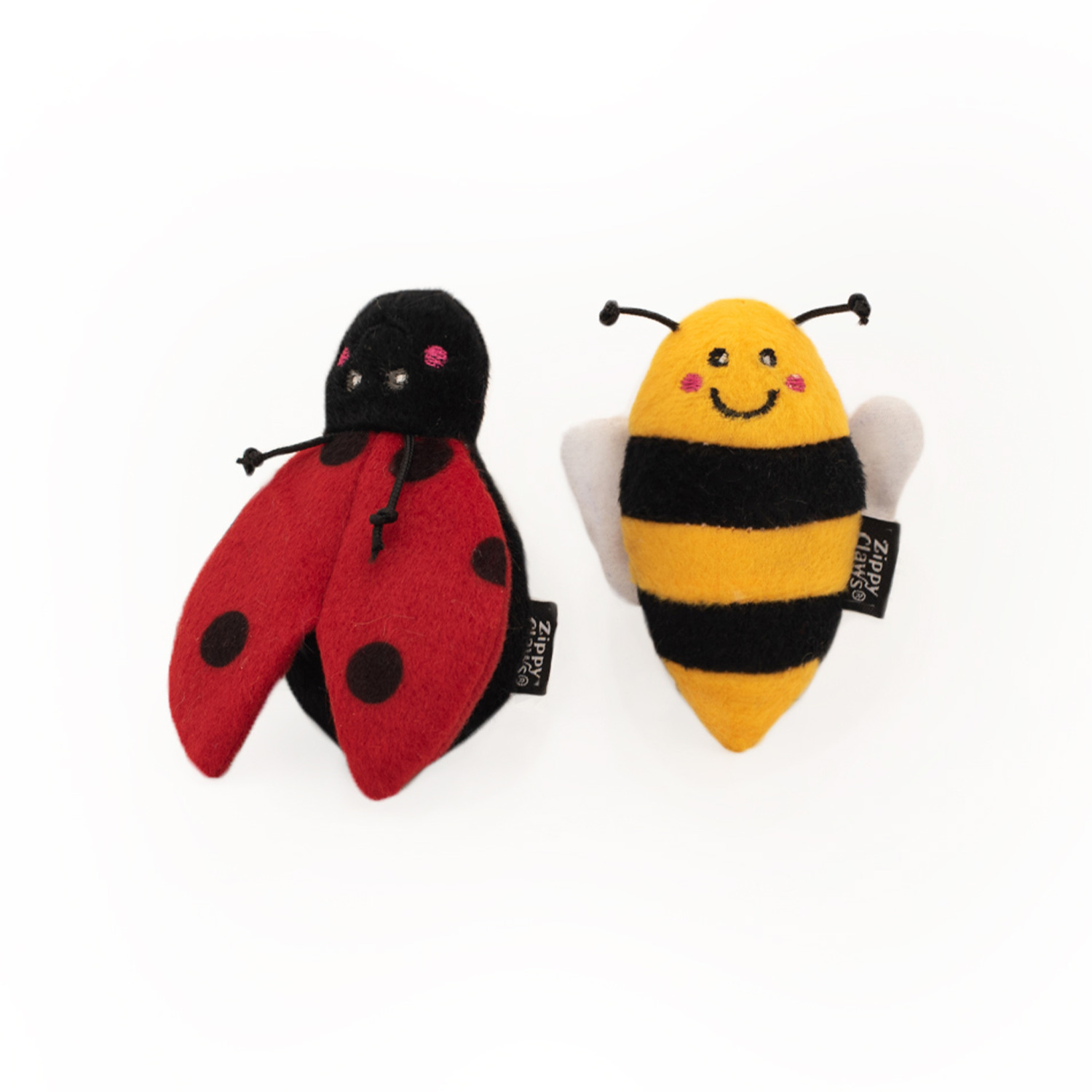 Ladybug and Bee 2-Pack Cat Toy