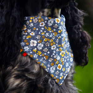 Pink Flowers Bandana for dogs and cats