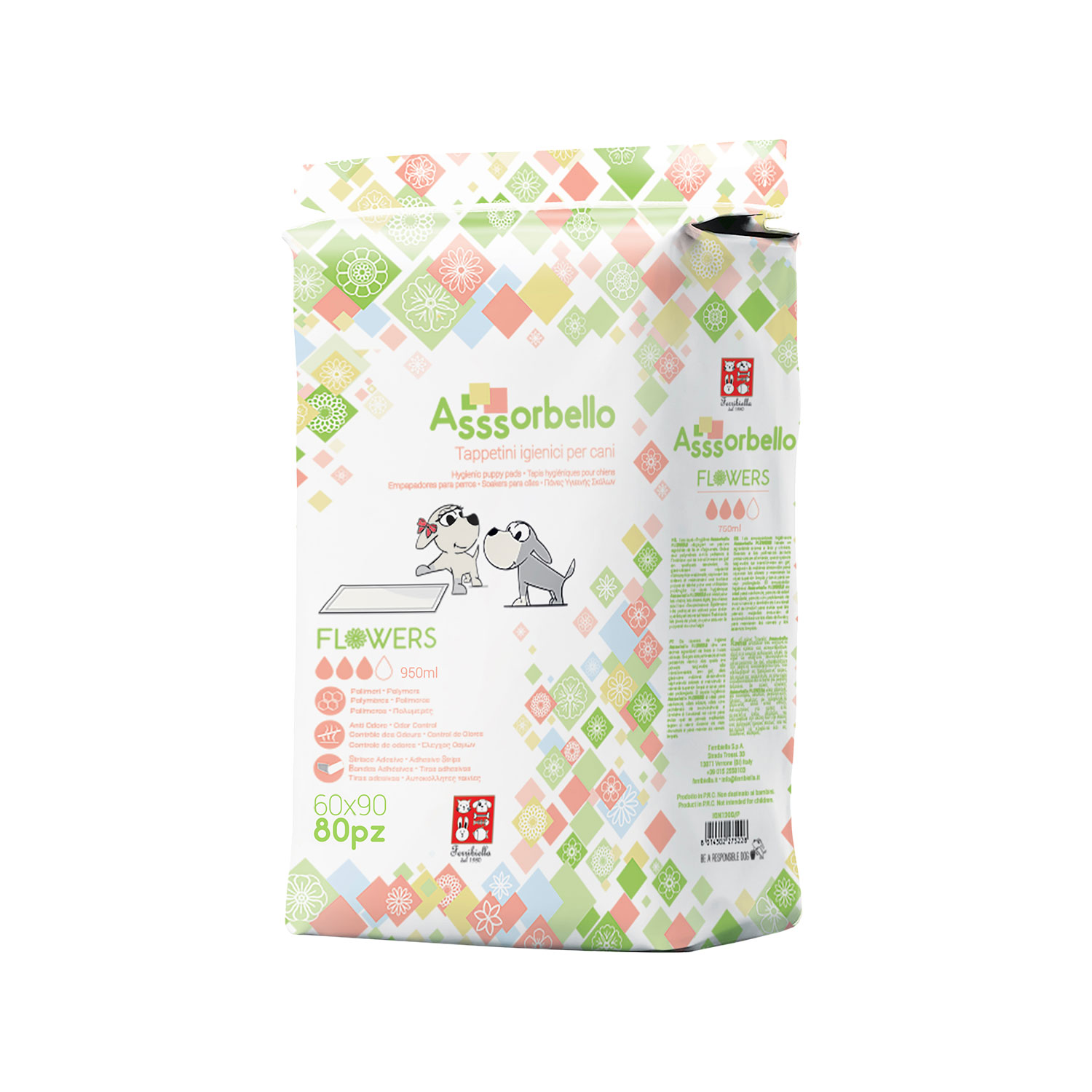 Flowers Dog Pee Pads 60 x 90 cm - Image 2