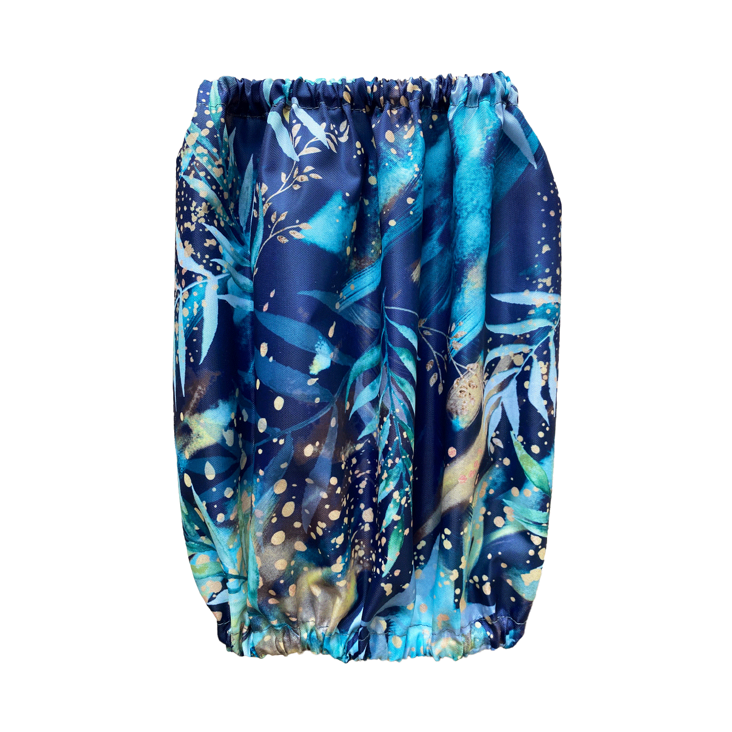 Handmade Waterproof Thin Snood Blue Foliage