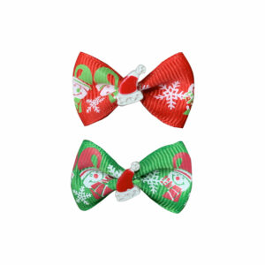 Christmas Elastic Bows - Santa