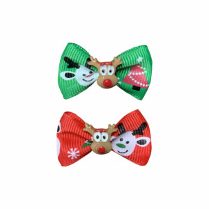 Christmas Elastic Bows - Reindeer