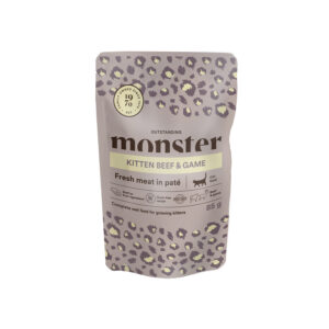 Monster Cat Pouches Kitten Beef & Game Cat Pouch 85g