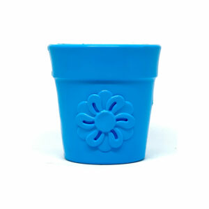 Flower Pot Durable PUP-X Rubber Treat Dispenser & Enrichment Toy