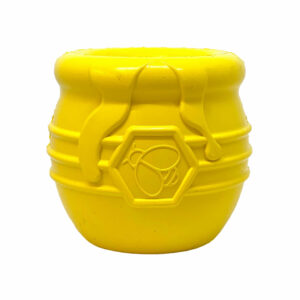 Honey Pot Durable Rubber Treat Dispenser & Enrichment Toy