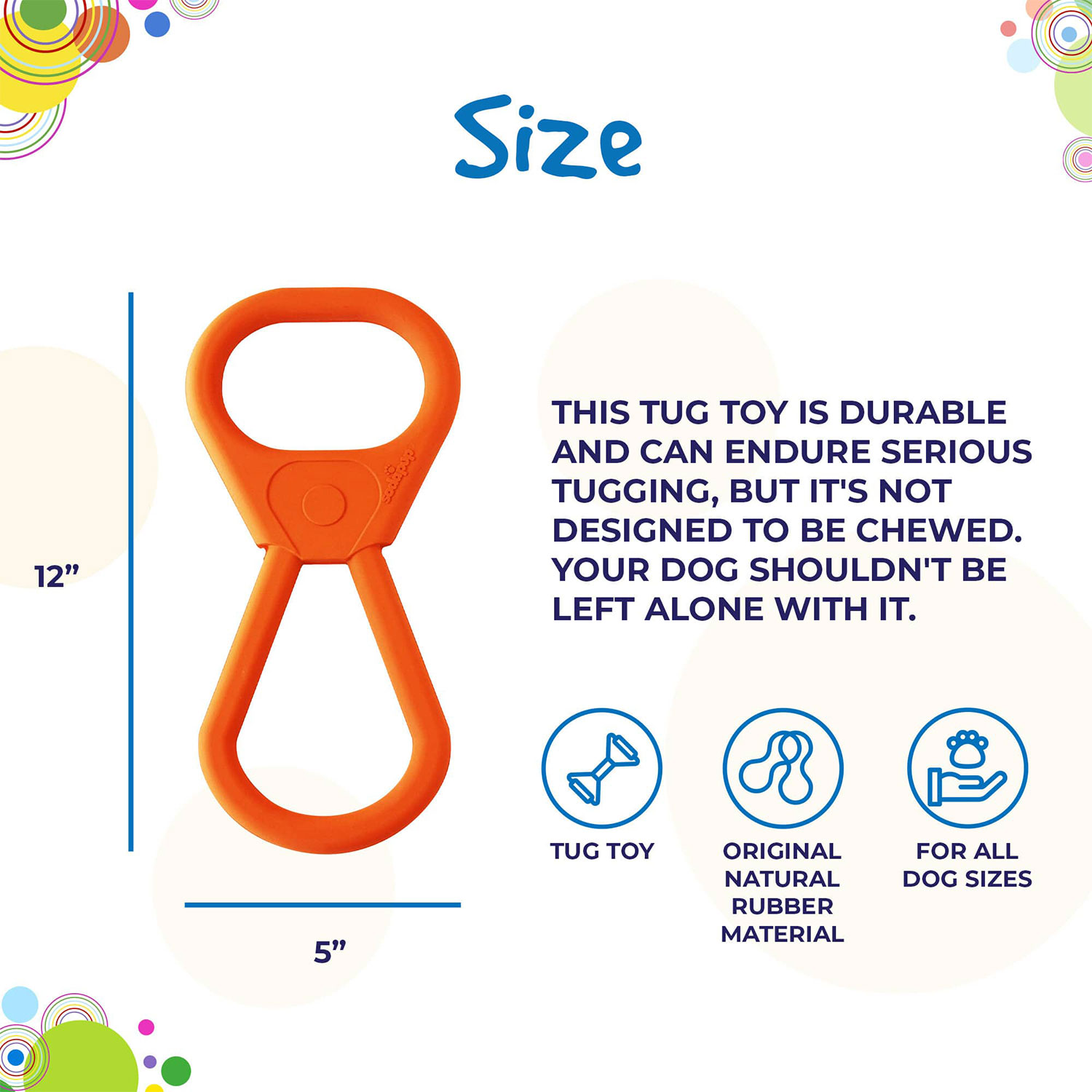 Pop Top Rubber Tug Toy for Interactive Play - Image 2