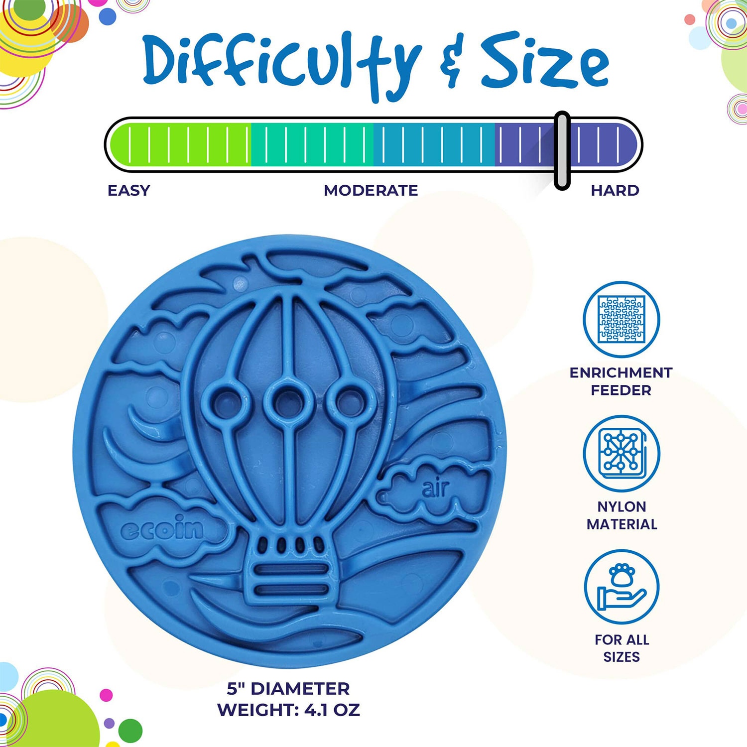 Air Nylon ecoin Durable Enrichment Snacking Coin - Image 2