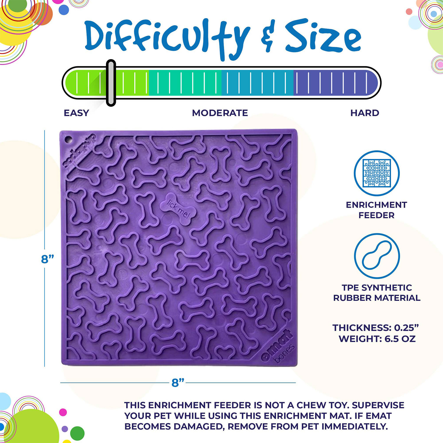 Bones Design eMat Enrichment Lick Mat - Image 3