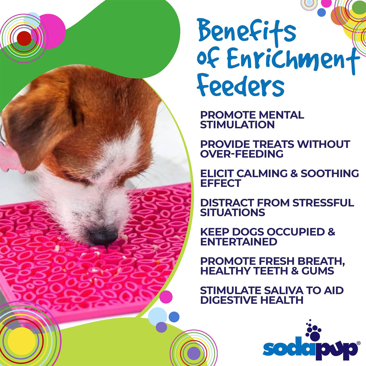 Flower Power Design eMat Enrichment Lick Mat - Image 4