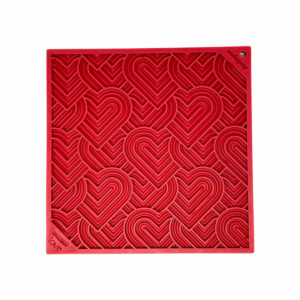 Sodapup Heart Design eMat Enrichment Lick Mat for large dogs