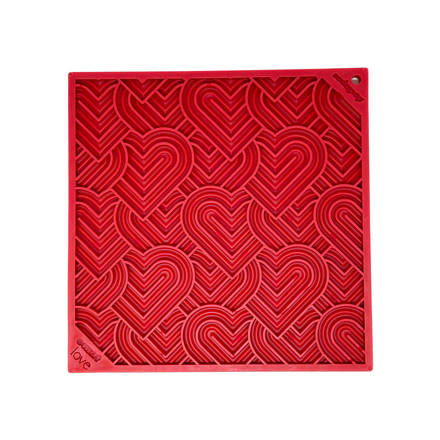 Sodapup Heart Design eMat Enrichment Lick Mat for large dogs