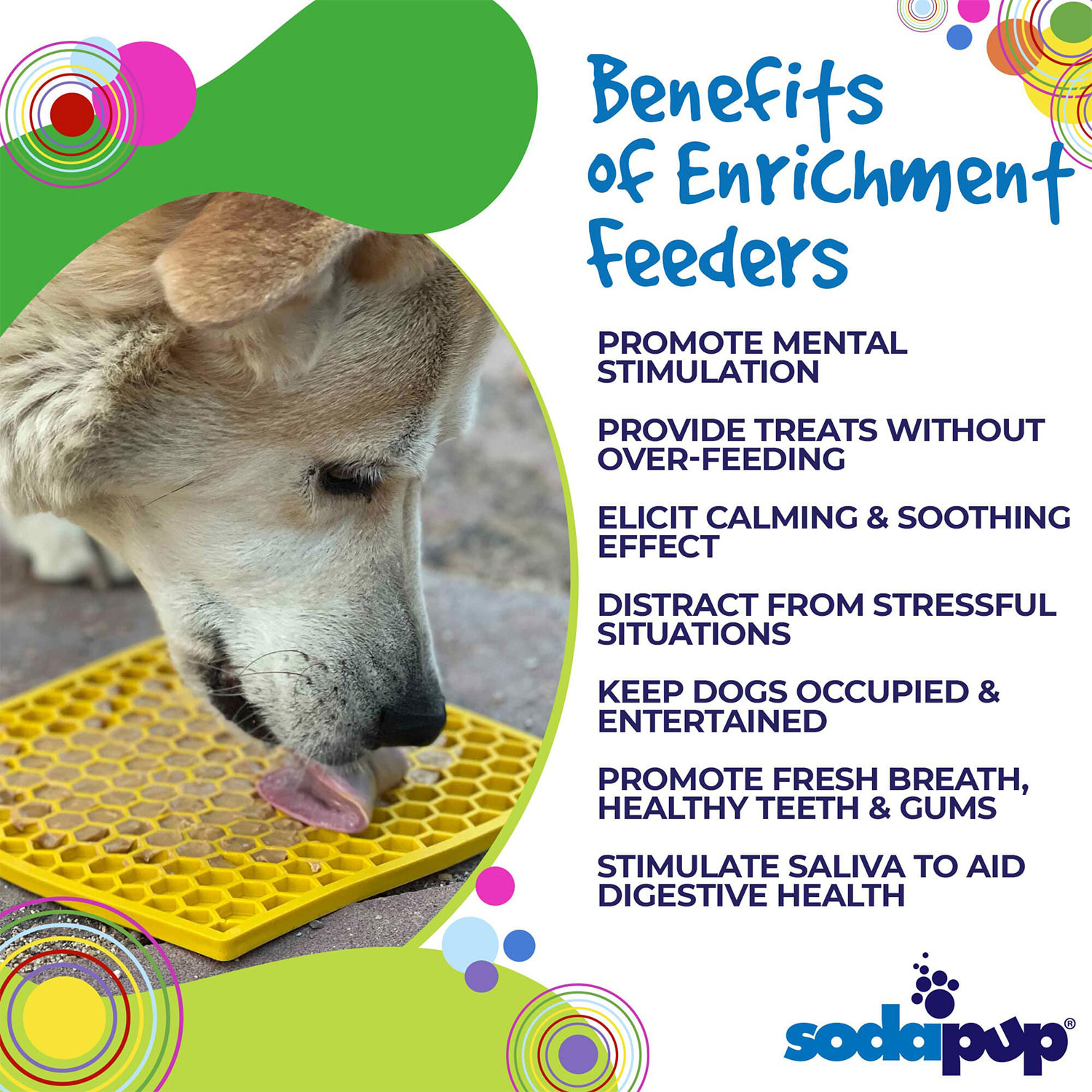 Honeycomb Design eMat Enrichment Lick Mat - Image 4