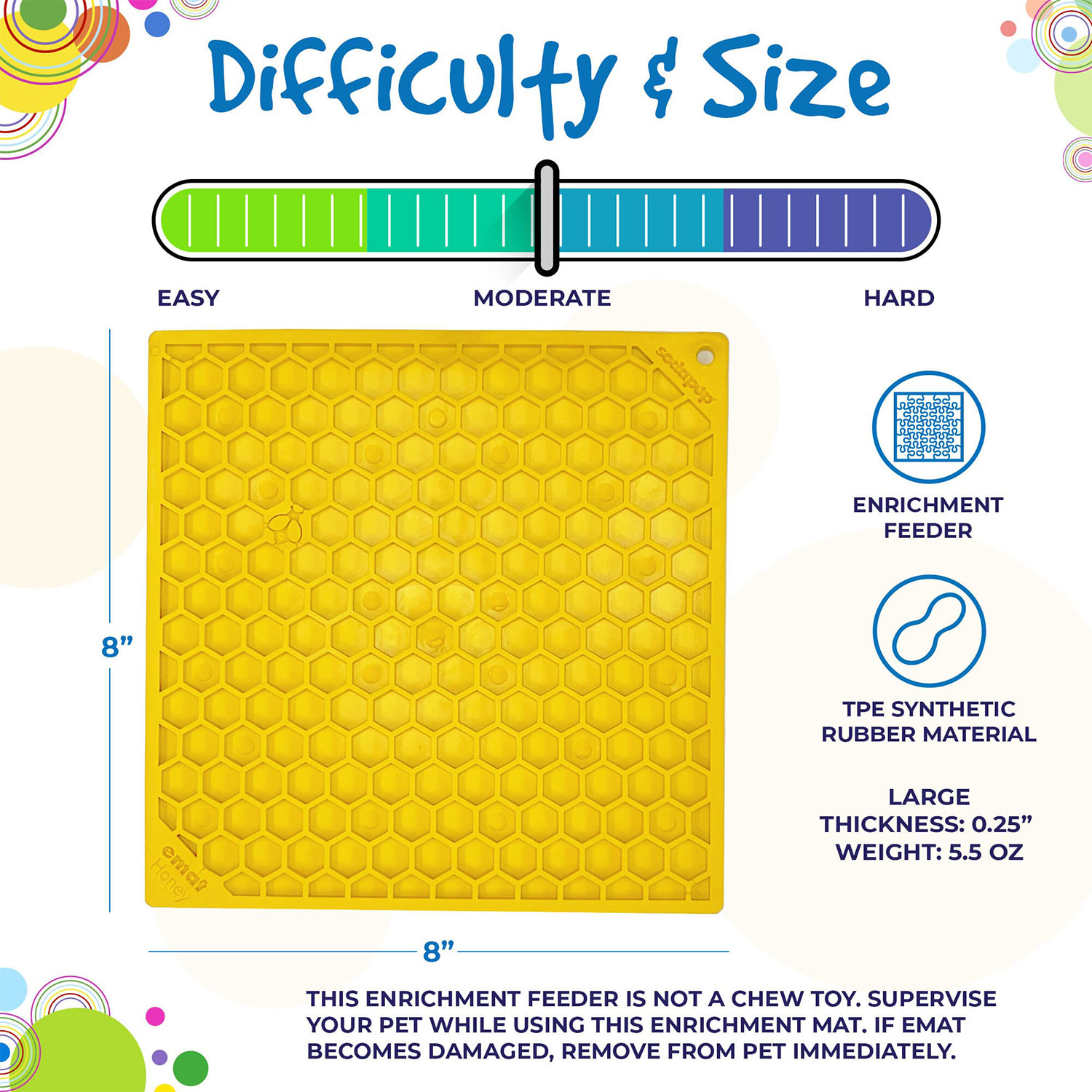 Honeycomb Design eMat Enrichment Lick Mat - Image 2