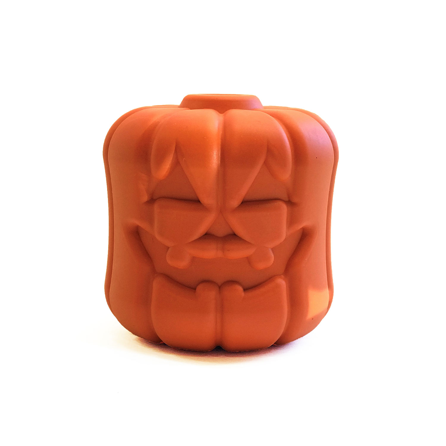 Jack O'Lantern Durable Rubber Chew Toy & Treat Dispenser