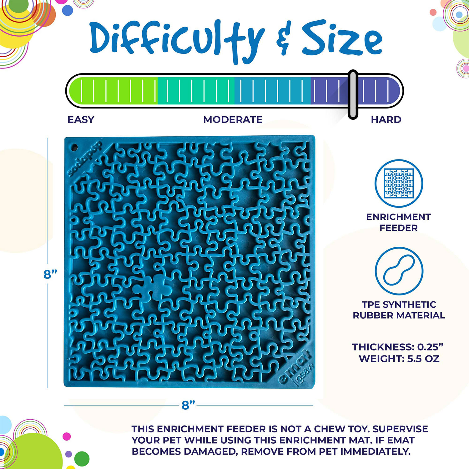 Jigsaw Design eMat Enrichment Lick Mat - Image 4
