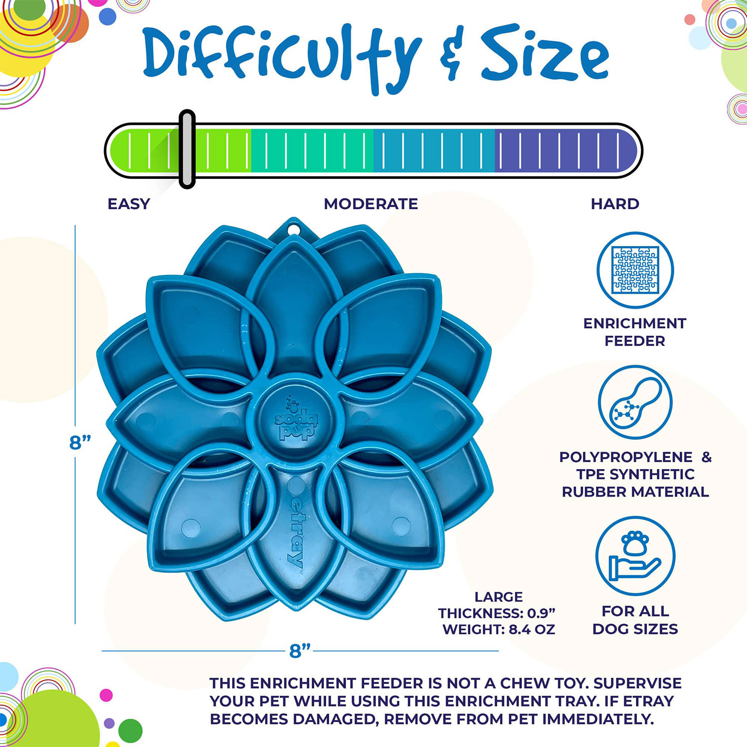 Mandala Design eTray Enrichment Tray for Dogs - Image 6