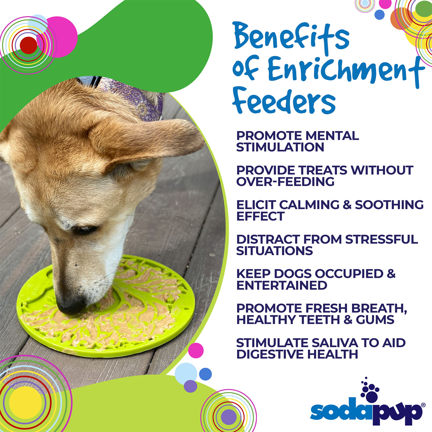 Tree of Life Design eMat Enrichment Lick Mat with Suction Cups - Image 4