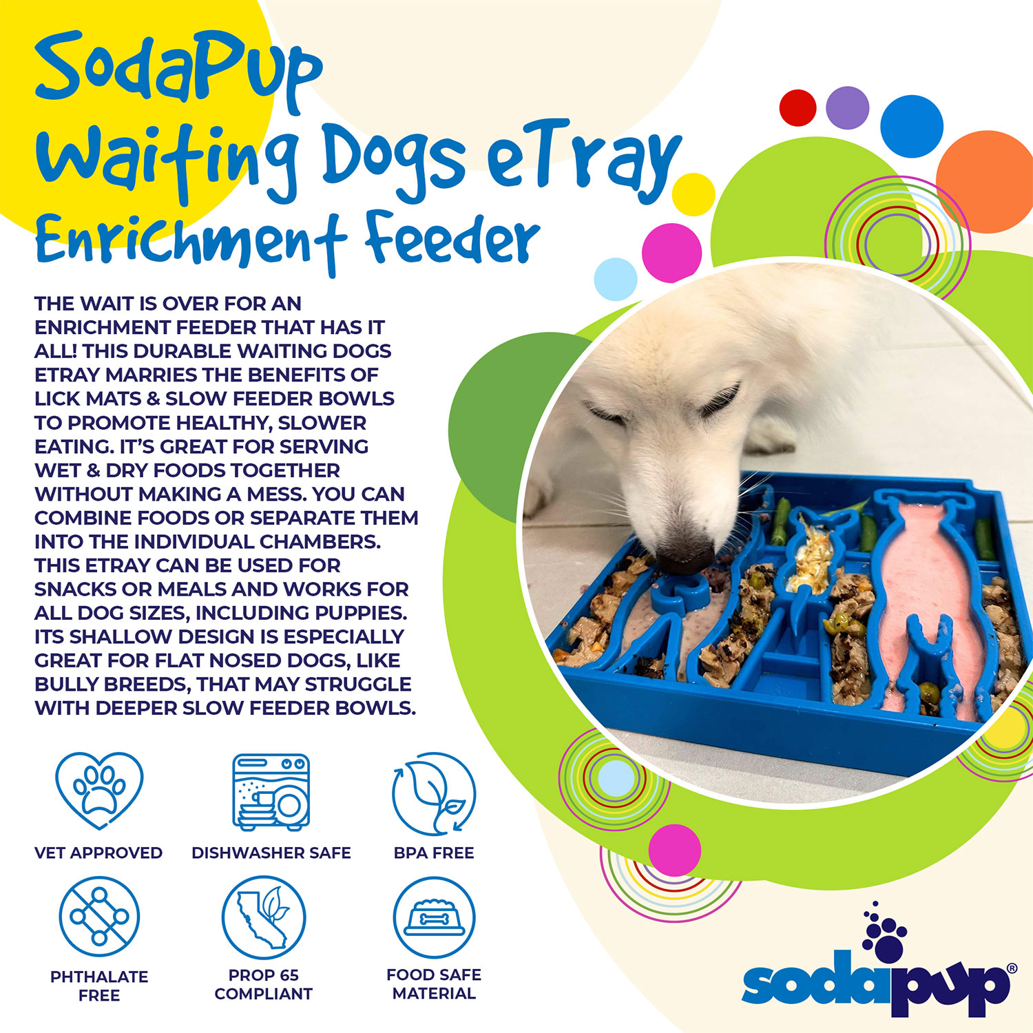 Waiting Dogs Design eTray Enrichment Tray for Dogs - Image 3